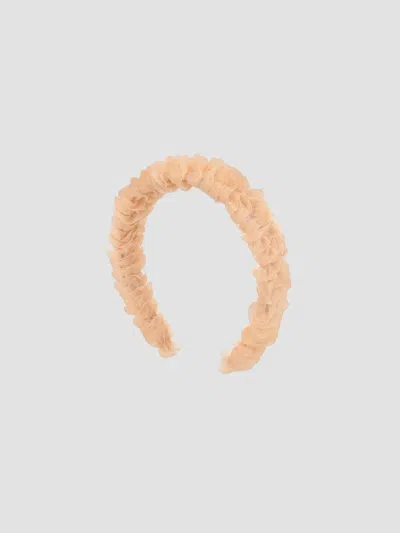 Mimi Tutu Girl's Girl's Ruffled Sheer Headband In Pink