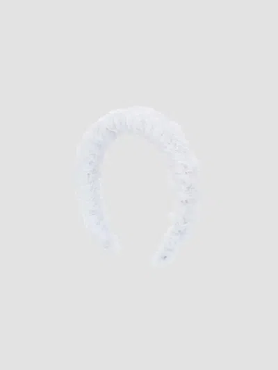 Mimi Tutu Girl's Girl's Ruffled Sheer Headband In White