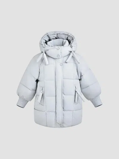 Mimi Tutu Girl's Little Girl's & Girl's Quilted Hooded Jacket In Blue