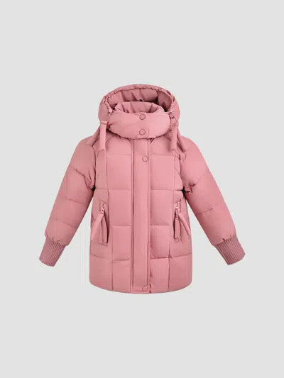 Mimi Tutu Girl's Little Girl's & Girl's Quilted Hooded Jacket In Pink