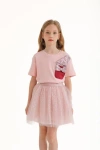 Mimi Tutu Glimmer Applique Outfit In Pink