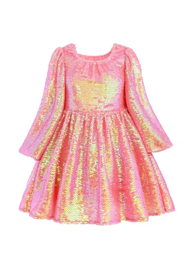 Mimi Tutu Kids' Iridescent Sequin Dress In Pink