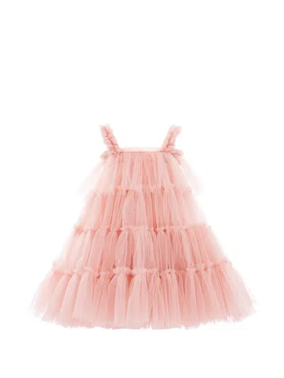 Mimi Tutu Kids' Isoldea Tulle Ruffle Dress In Pink