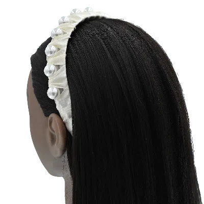 Mimi Tutu Ivory Pearl Studded Headband