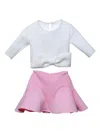 Mimi Tutu Jessica Draped Skirt Set In Pink