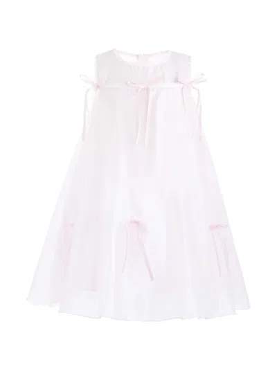 Mimi Tutu Kids' Kaia Bow-detail Dress In Pink