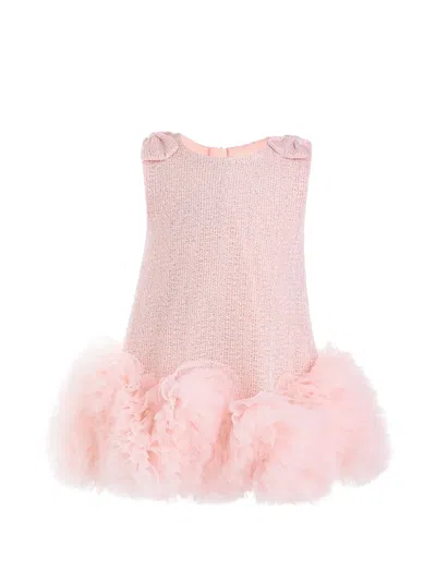 Mimi Tutu Kids' Kanya Ruffled Tulle Dress In Pink