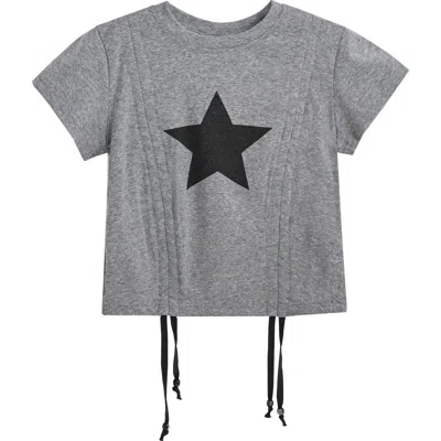 Mimi Tutu Kids'  Keylo Tee With Star Accent In Gray