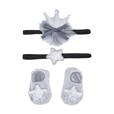 Mimi Tutu Babies'  Little Blossoms Headband & Sock Gift Set In Multi