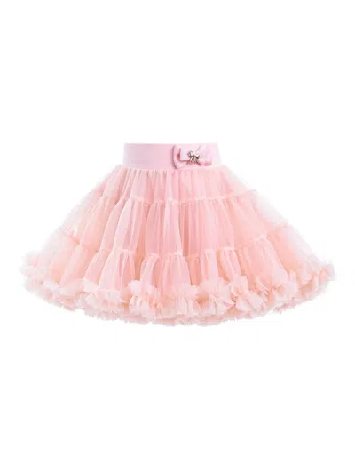 Mimi Tutu Kids'  Pink Blush Bow Tutu Skirt