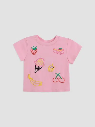 Mimi Tutu Little Girl's & Girl's Fruit Motif T-shirt In Pink