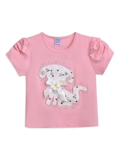 Mimi Tutu Little Girl's & Girl's Puppy T-shirt In Pink