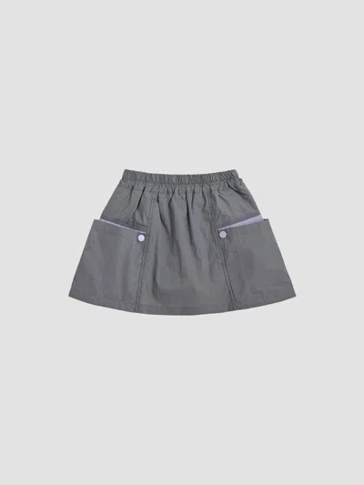 Mimi Tutu Little Girl's & Girl's Skirt With Pocket Trim In Gray