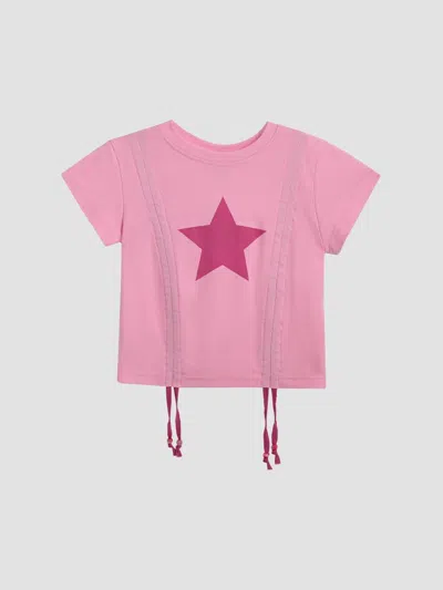Mimi Tutu Little Girl's & Girl's Star Accent T-shirt In Pink