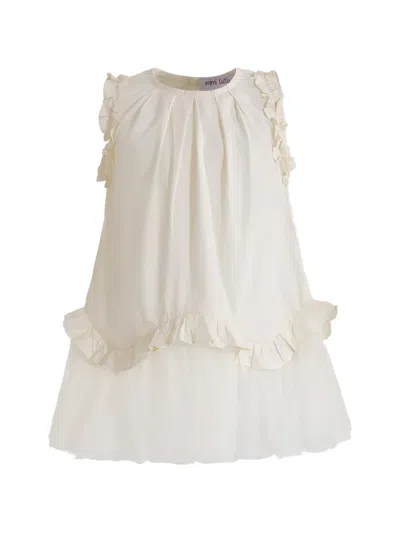 Mimi Tutu Kids' Lumielle Ruffled Dress In Neutral