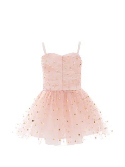 Mimi Tutu Kids' Marivelle Sequin-embellished Tulle Dress In Pink