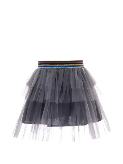 Mimi Tutu Kids' Mini Layered Skirt In Blue