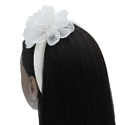MIMI TUTU MIMI TUTU-MTHB52006-WHITE-FLOWER HEADBAND