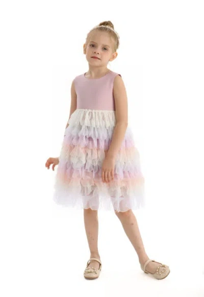 Mimi Tutu Kids'  Multi Ruffle Layla Dress In Pink