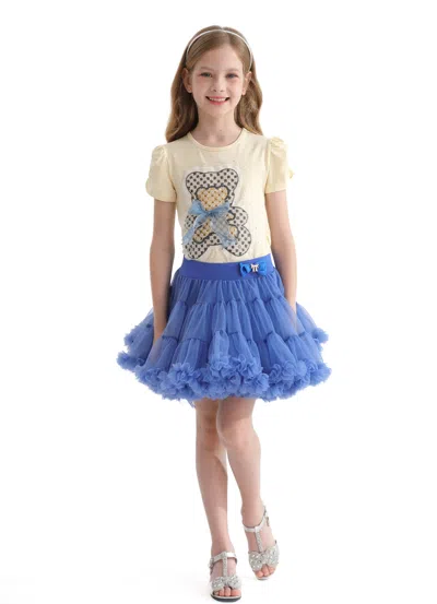 Mimi Tutu Kids'  Multicolor Carla Bear Skirt Outfit