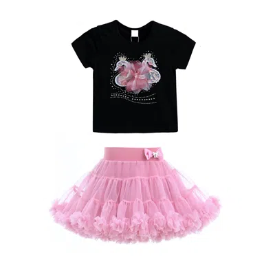 Mimi Tutu Multicolor Kirby Swan Skirt Outfit
