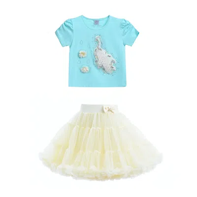 Mimi Tutu Multicolor Mira Peacock Skirt Outfit