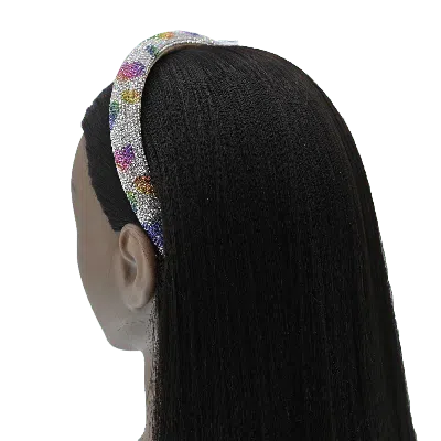 Mimi Tutu Kids'  Multicolor Rhinestone Rainbow Heart Headband