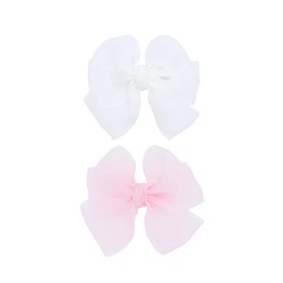 Mimi Tutu Kids'  Multicolor Ribbon Bow Hairclip Set