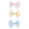 Mimi Tutu Multicolor Ribbon Bow Hairclip Set