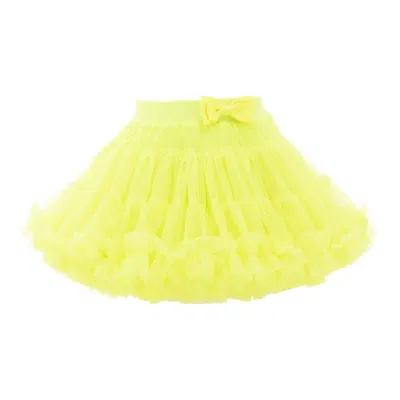 Mimi Tutu Babies' Neon Yellow Bow Tutu Skirt