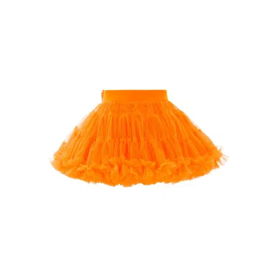 Mimi Tutu Babies' Orange Neon Bow Tutu Skirt