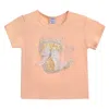 Mimi Tutu Peach Cat Applique T-shirt