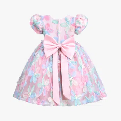 Mimi Tutu Kids'  Peach Daisy Party Dress In Blue