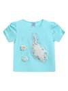 Mimi Tutu Peacock-appliqué T-shirt In 蓝色