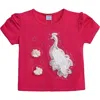 Mimi Tutu Peacock-appliqué T-shirt In Pink Raspberry