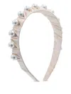 Mimi Tutu Pearl-studded Headband In Neutral