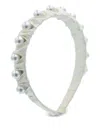 Mimi Tutu Pearl-studded Headband In White