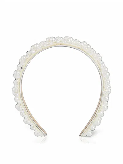 Mimi Tutu Kids' Pearl-embellished Headband In White