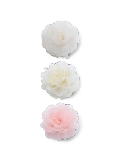 Mimi Tutu Kids' Petal-charm Hair Clips (set Of Three) In Multi