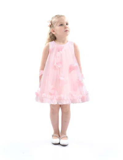 MIMI TUTU MIMI TUTU PINK BLOOMING TULLE SLEEVELESS DRESS