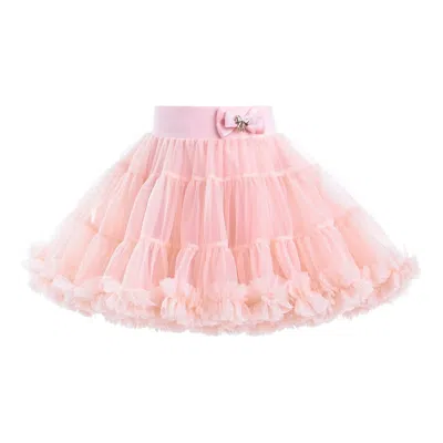 Mimi Tutu Kids'  Pink Blush Bow Tutu Skirt