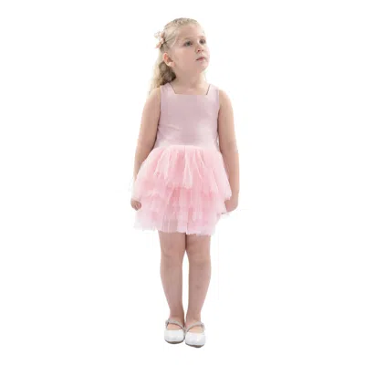 Mimi Tutu Kids'  Pink Blush Solid Tutu Dress