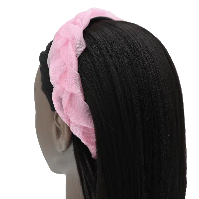 Mimi Tutu Pink Braided Tulle Headband