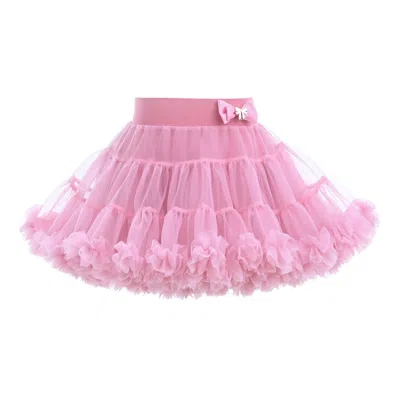 MIMI TUTU MIMI TUTU PINK PASTEL BOW TULLE SKIRT