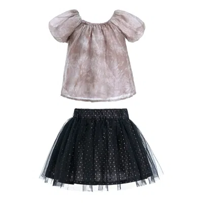 Mimi Tutu Pink Rose Floral Skirt Outfit