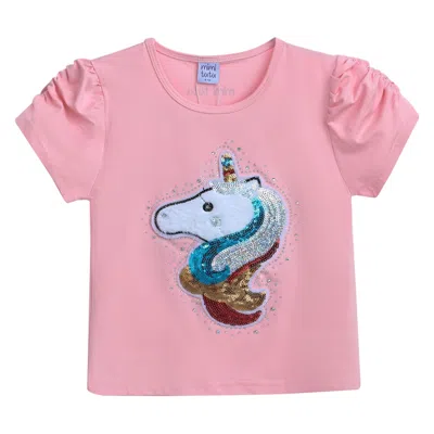 Mimi Tutu Babies'  Pink Unicorn Applique T-shirt