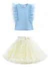 Mimi Tutu Pomona Skirt Set In Blue