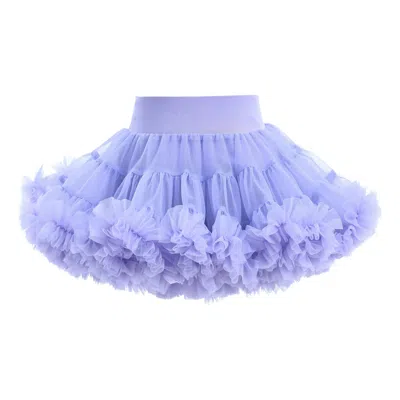 Mimi Tutu Kids' Purple Lavender Bow Tulle Skirt In Blue