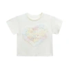 Mimi Tutu Heart-appliqué Cotton T-shirt In Cream