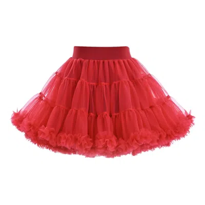 Mimi Tutu Kids' Red Cherry Bow Tulle Skirt